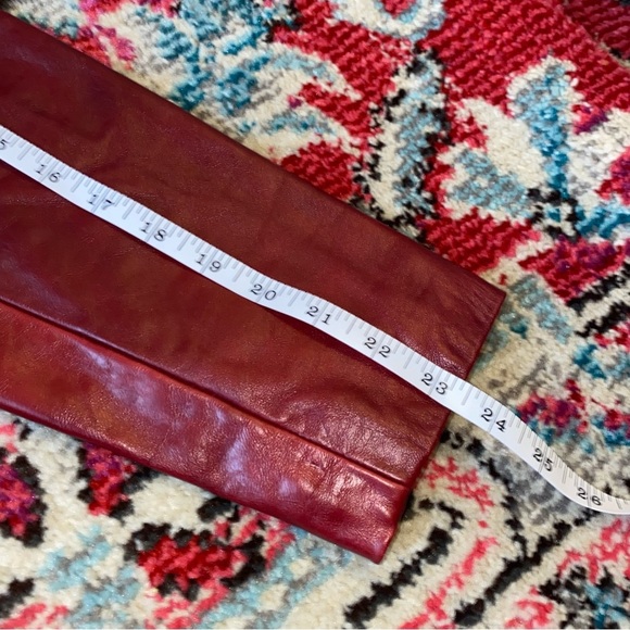 Red Vintage Leather Blazer Size Small - Picture 7 of 7